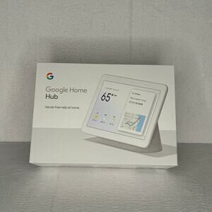 Google Nest Hub (2nd Gen) Smart Display Speaker Chalk - Pre-Owned